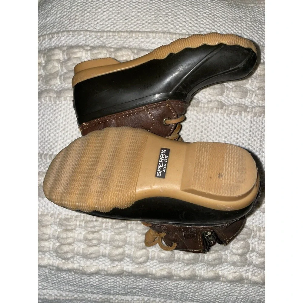 Sperry SaltWater Boot Youth Girls Size 10M Duck Rain Boot